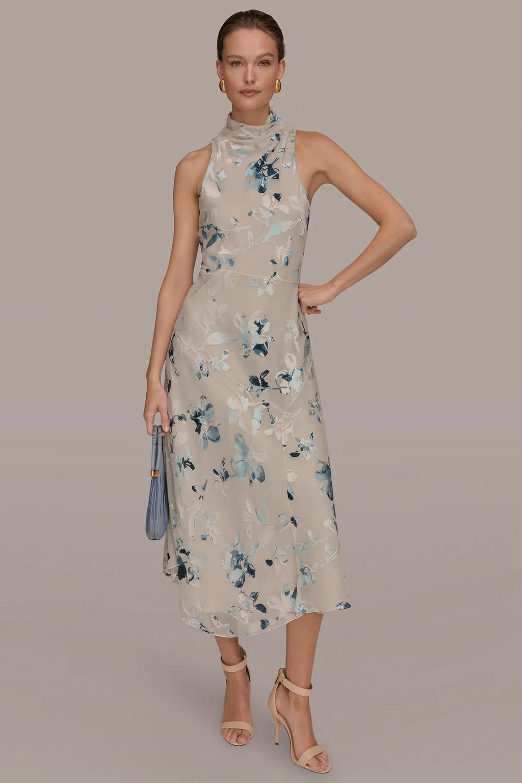 Floral Burnout Midi Dress