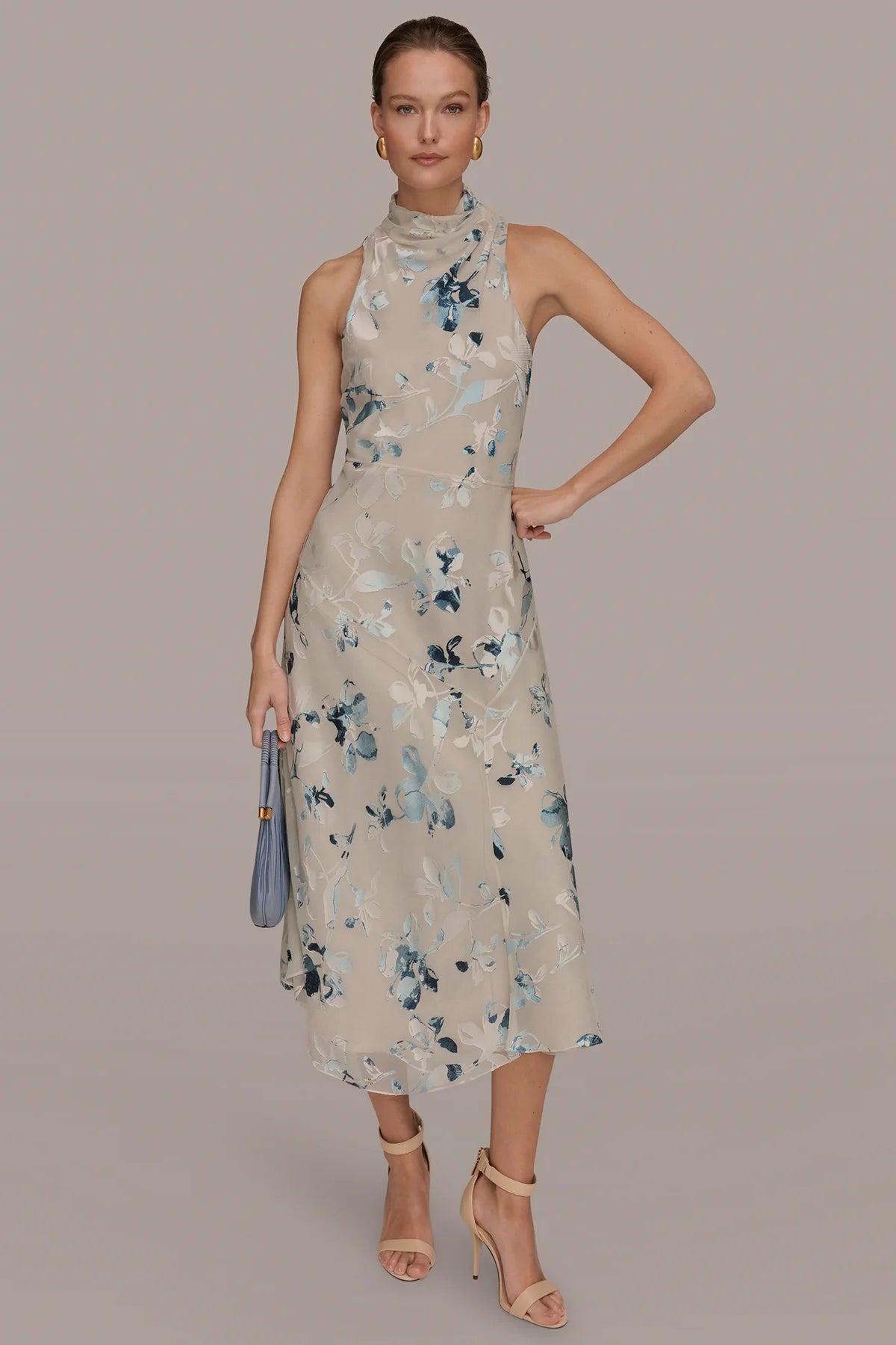 Floral Burnout Midi Dress