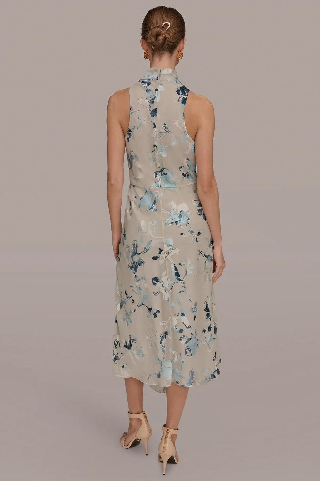 Floral Burnout Midi Dress