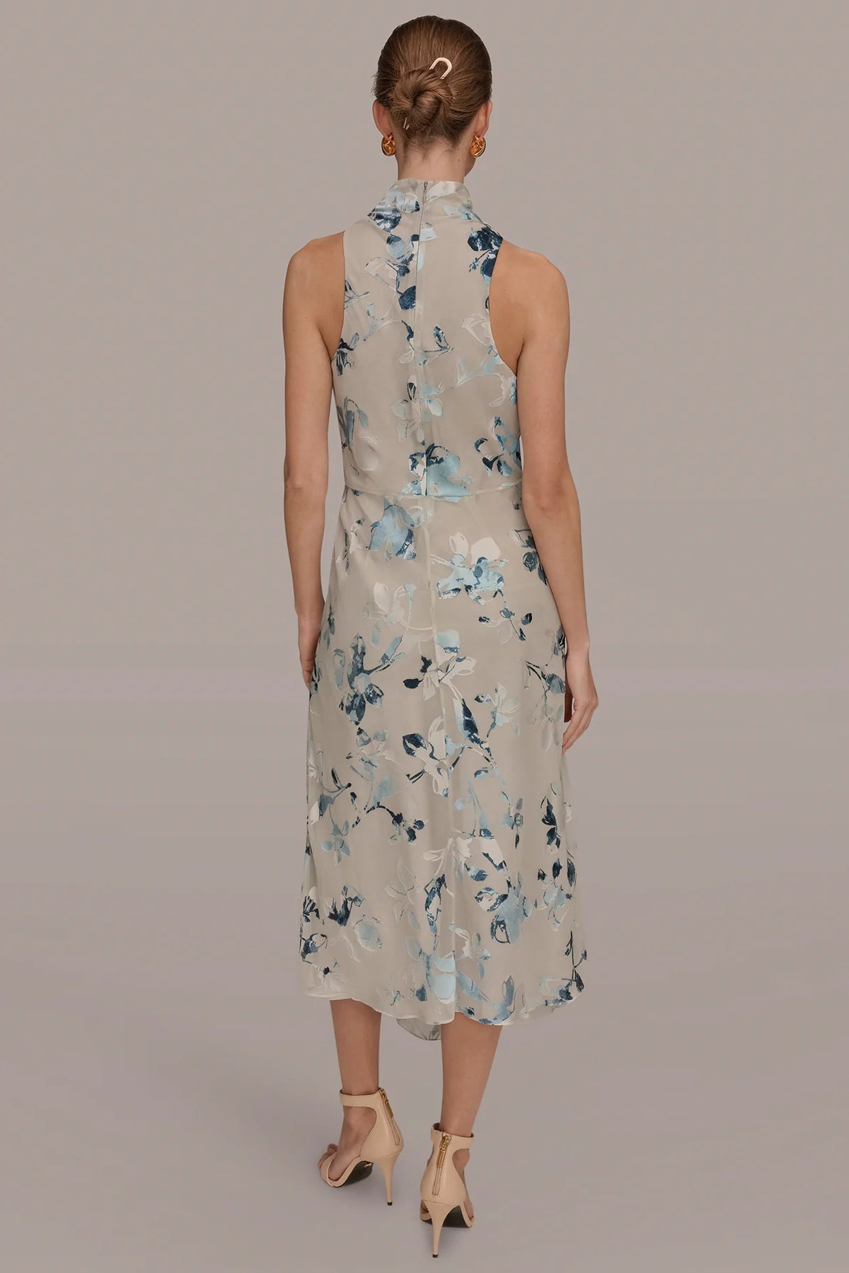 Floral Burnout Midi Dress
