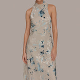 Floral Burnout Midi Dress
