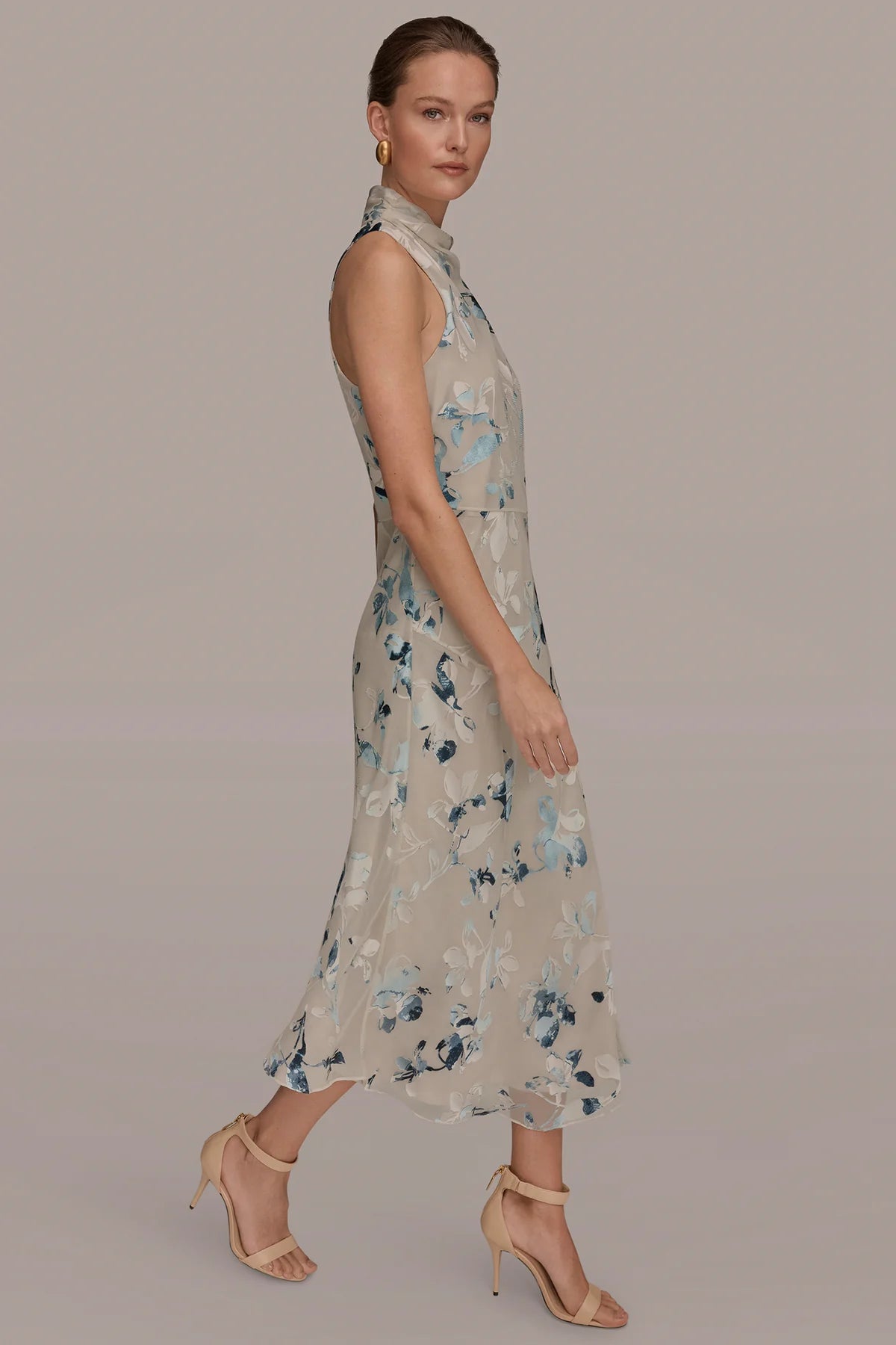 Floral Burnout Midi Dress
