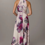 Cross Front Halter Midi Dress