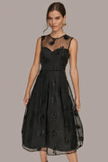 Sleeveless Beaded Midi Gown