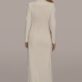 Double Breasted Maxi Coat Dress