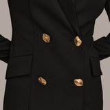 Double Breasted Maxi Coat Dress