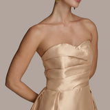 Strapless Overskirt Ball Gown