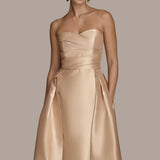 Strapless Overskirt Ball Gown