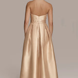 Strapless Overskirt Ball Gown