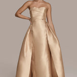Strapless Overskirt Ball Gown