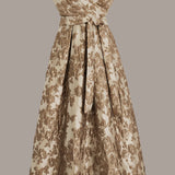 Sleeveless Wrap Ball Gown