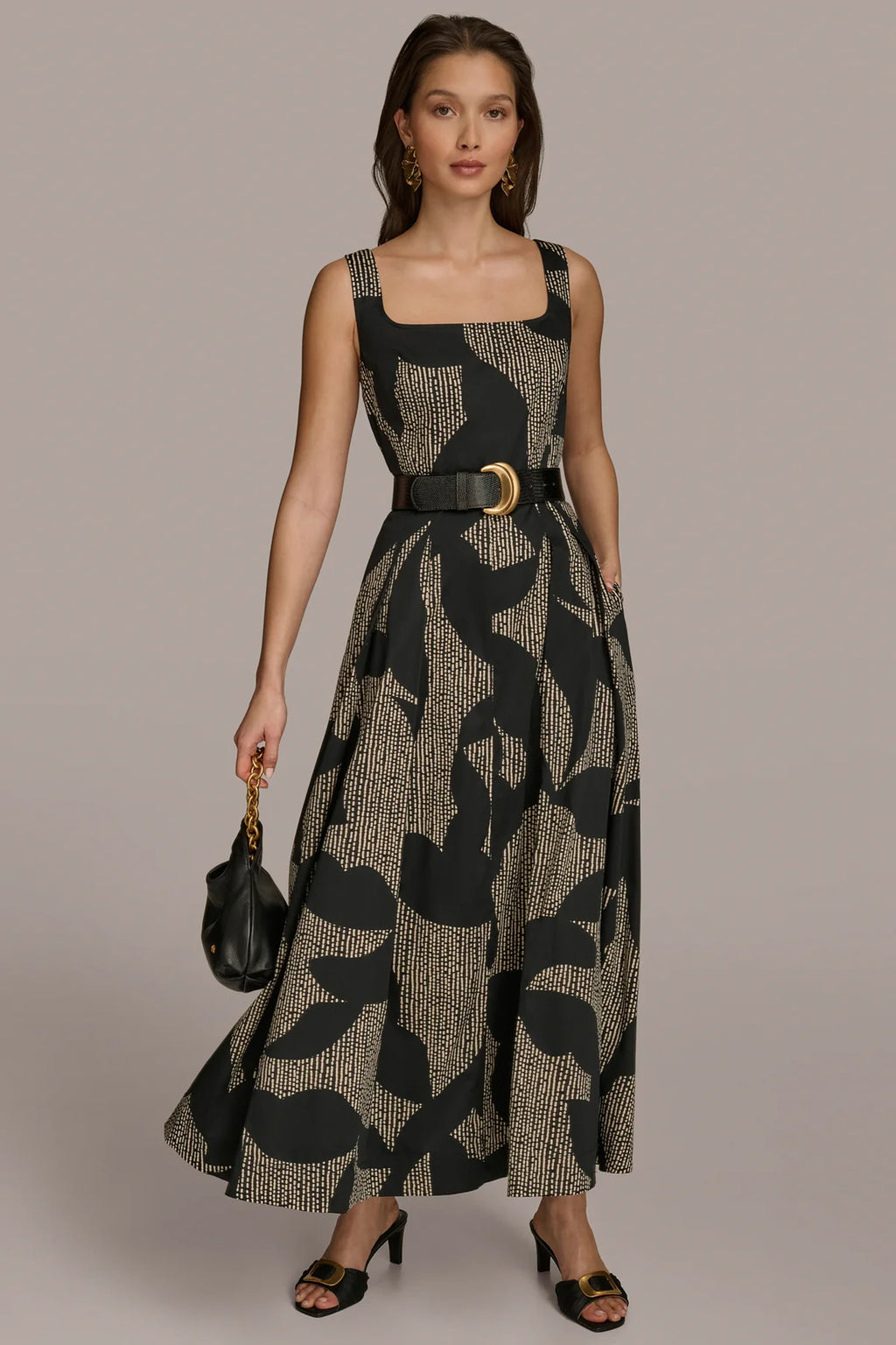 Sleeveless Floral Midi Dress