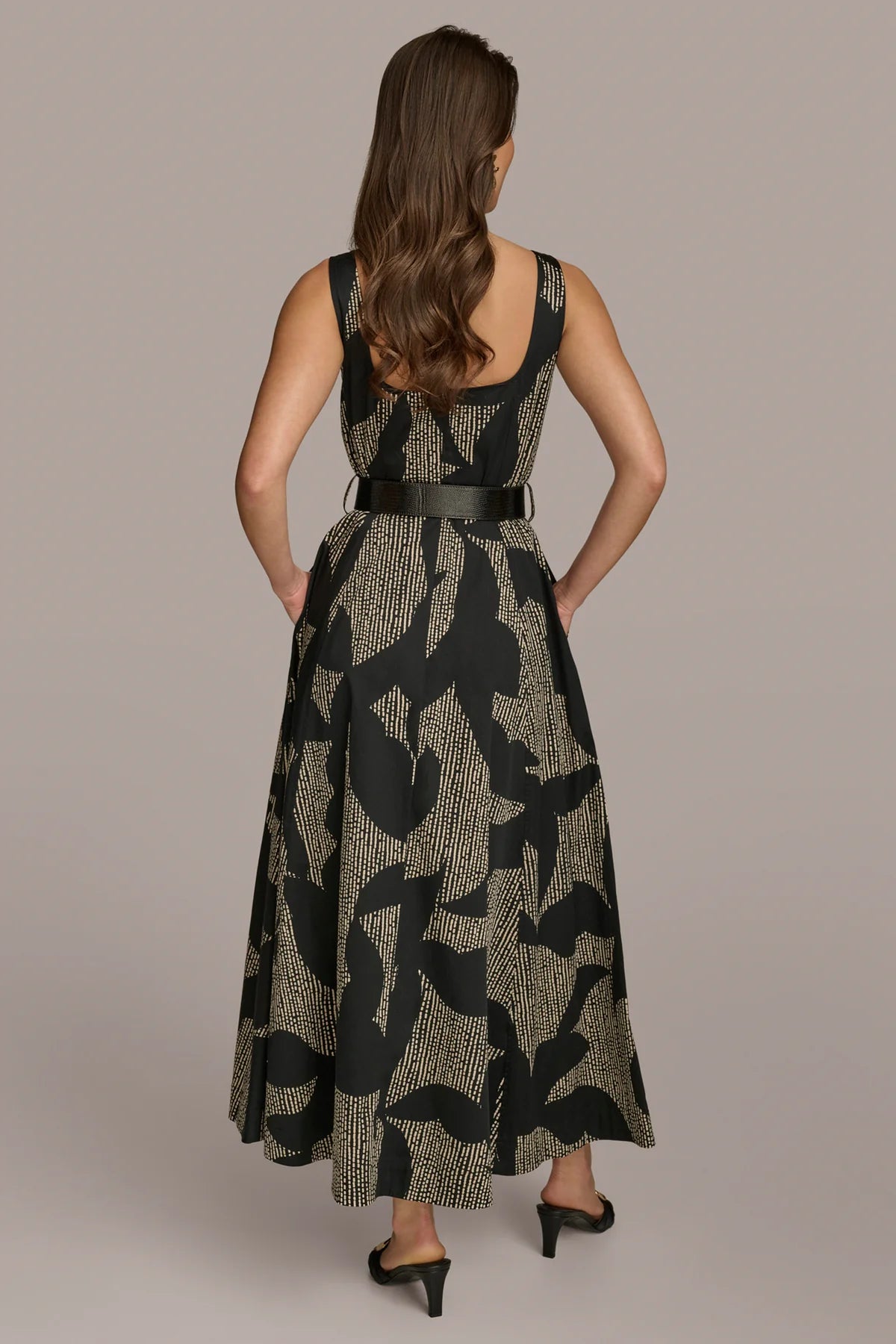 Sleeveless Floral Midi Dress
