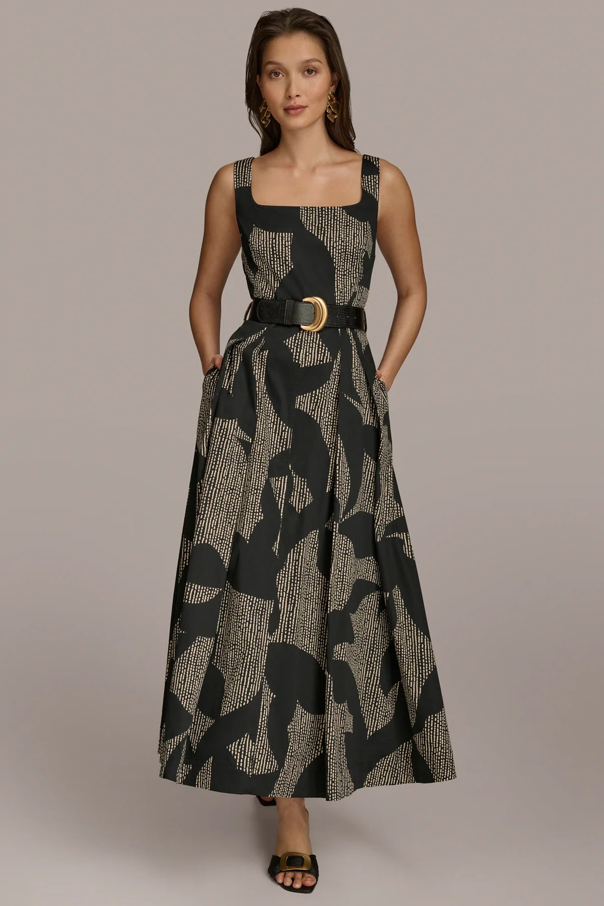 Sleeveless Floral Midi Dress