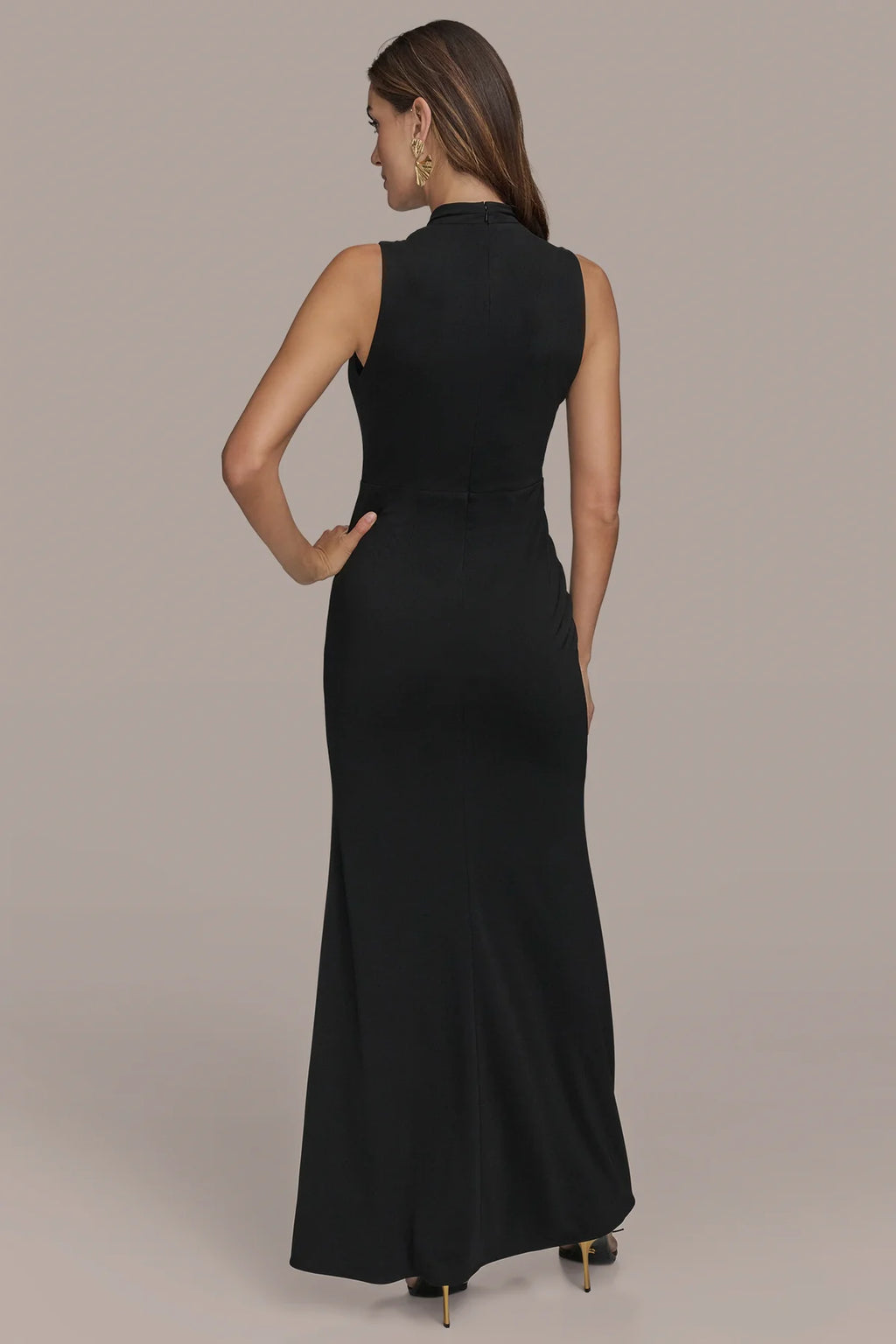 Wrap Ruffle Maxi Gown