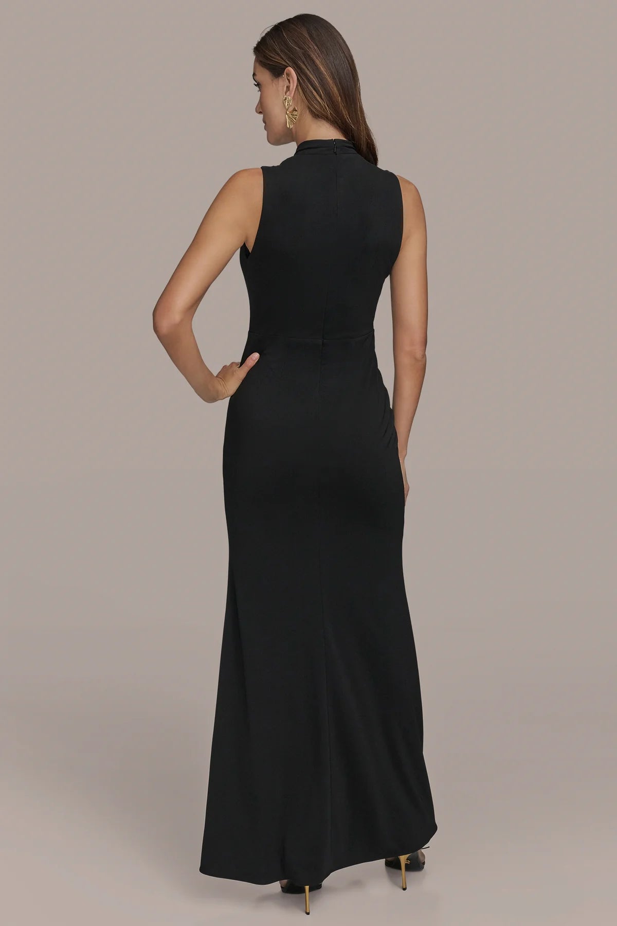 Wrap Ruffle Maxi Gown
