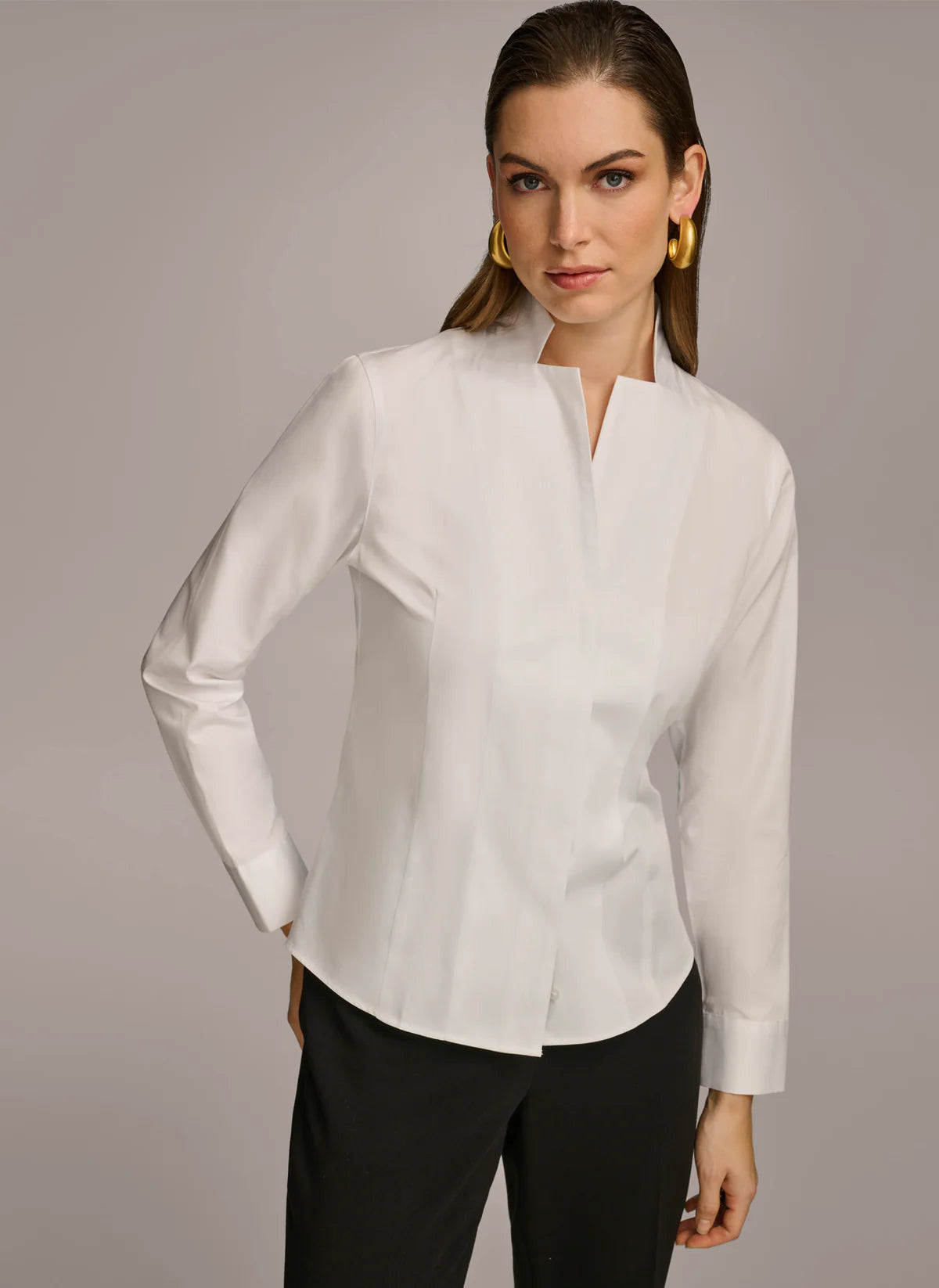 Notch Collar Button Down