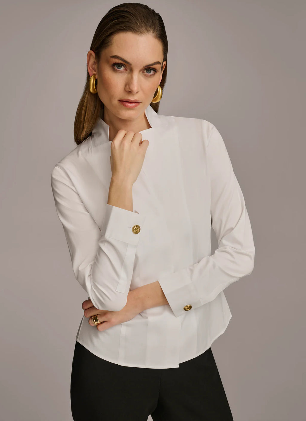 Notch Collar Button Down