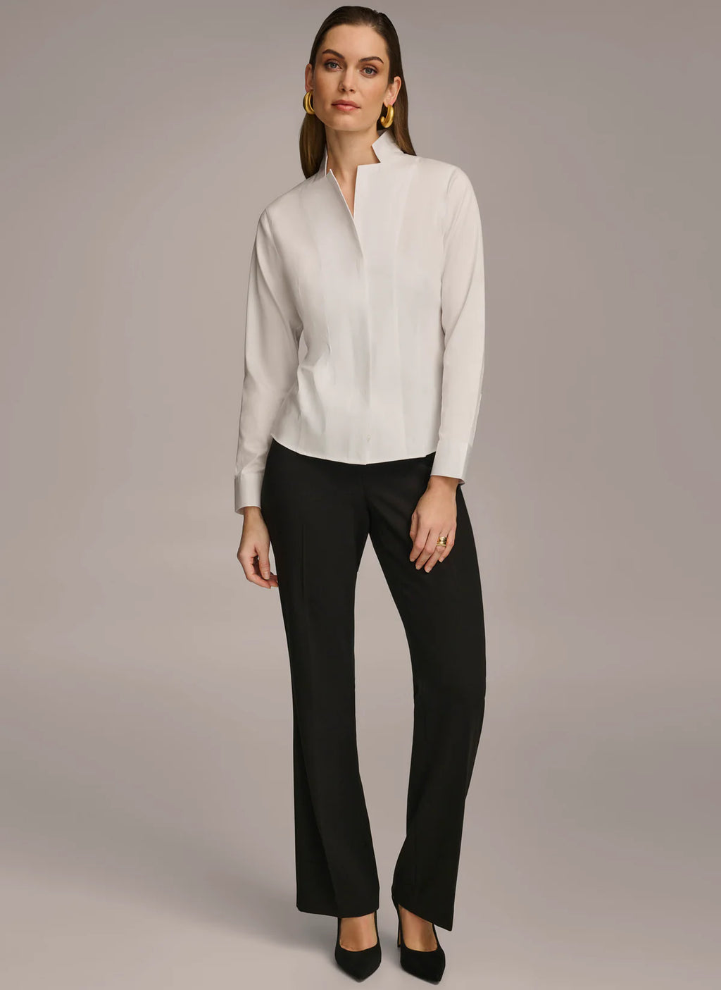 Notch Collar Button Down