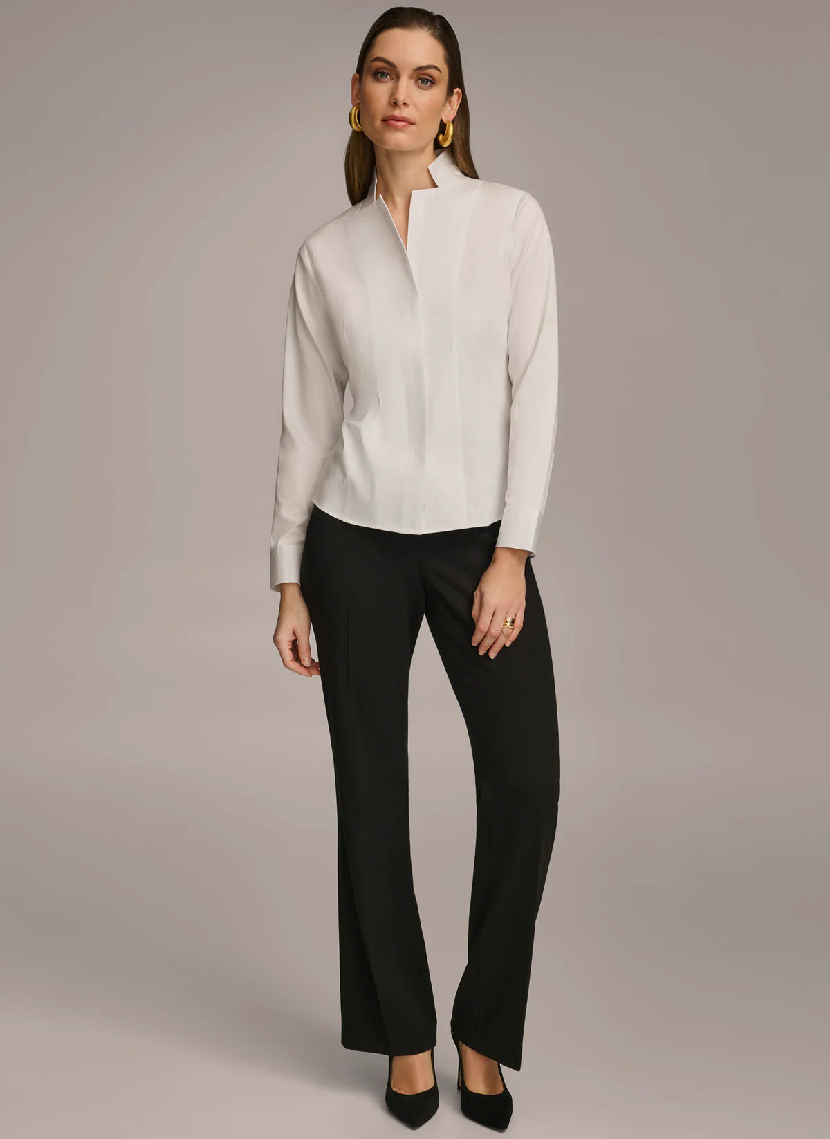 Notch Collar Button Down