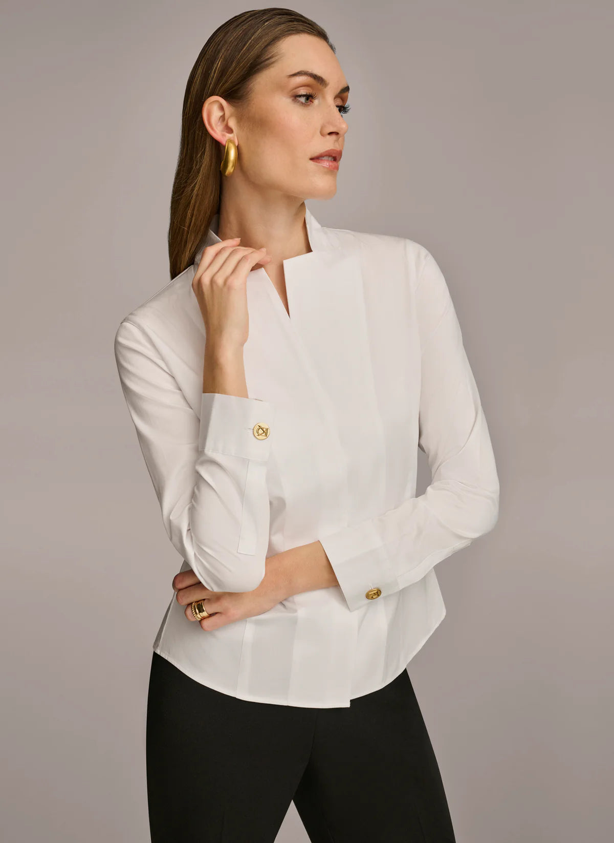 Notch Collar Button Down