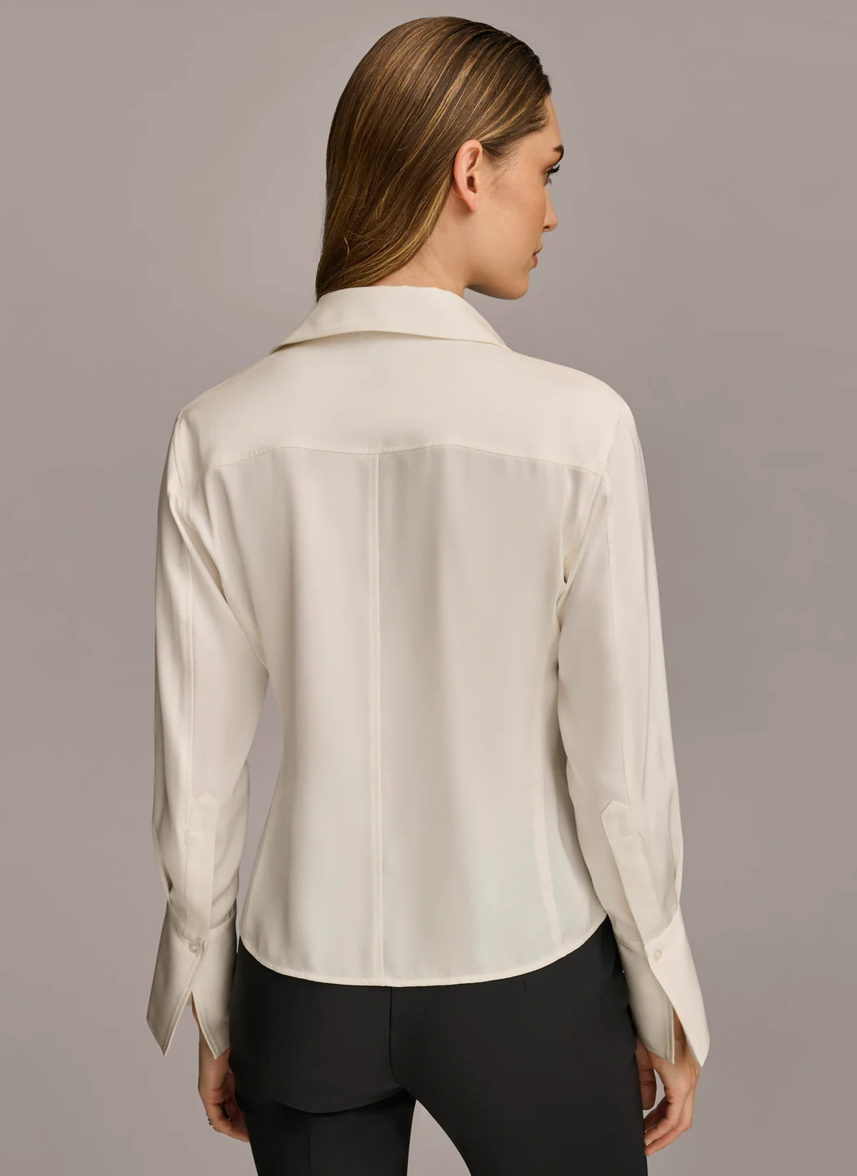 Collared Button Down Blouse