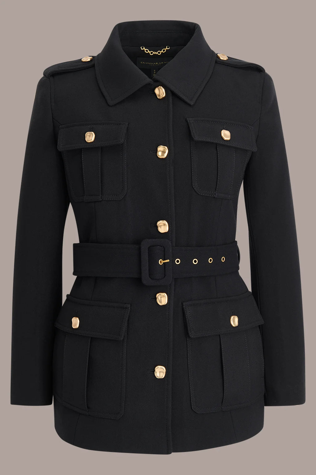 Belted Military Blazer