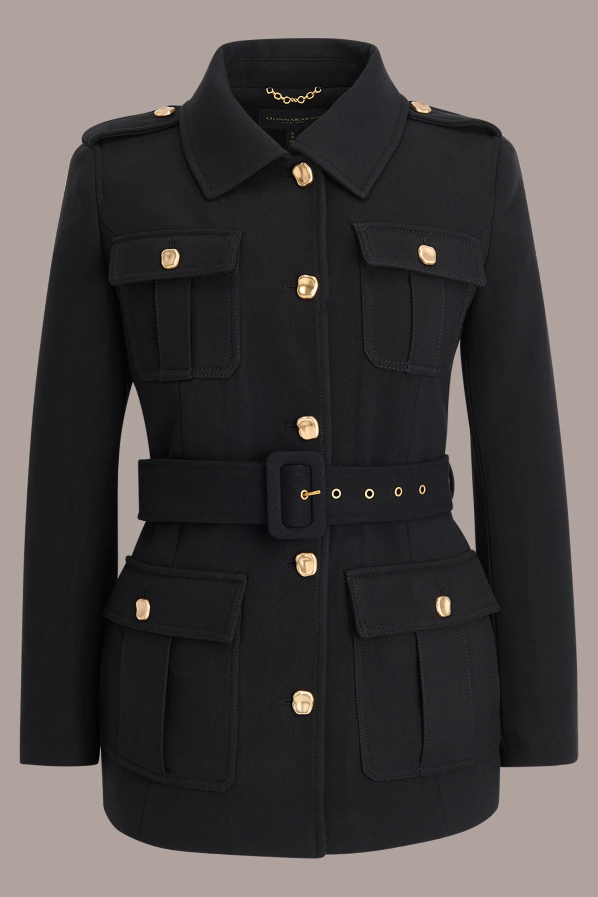 Belted Military Blazer