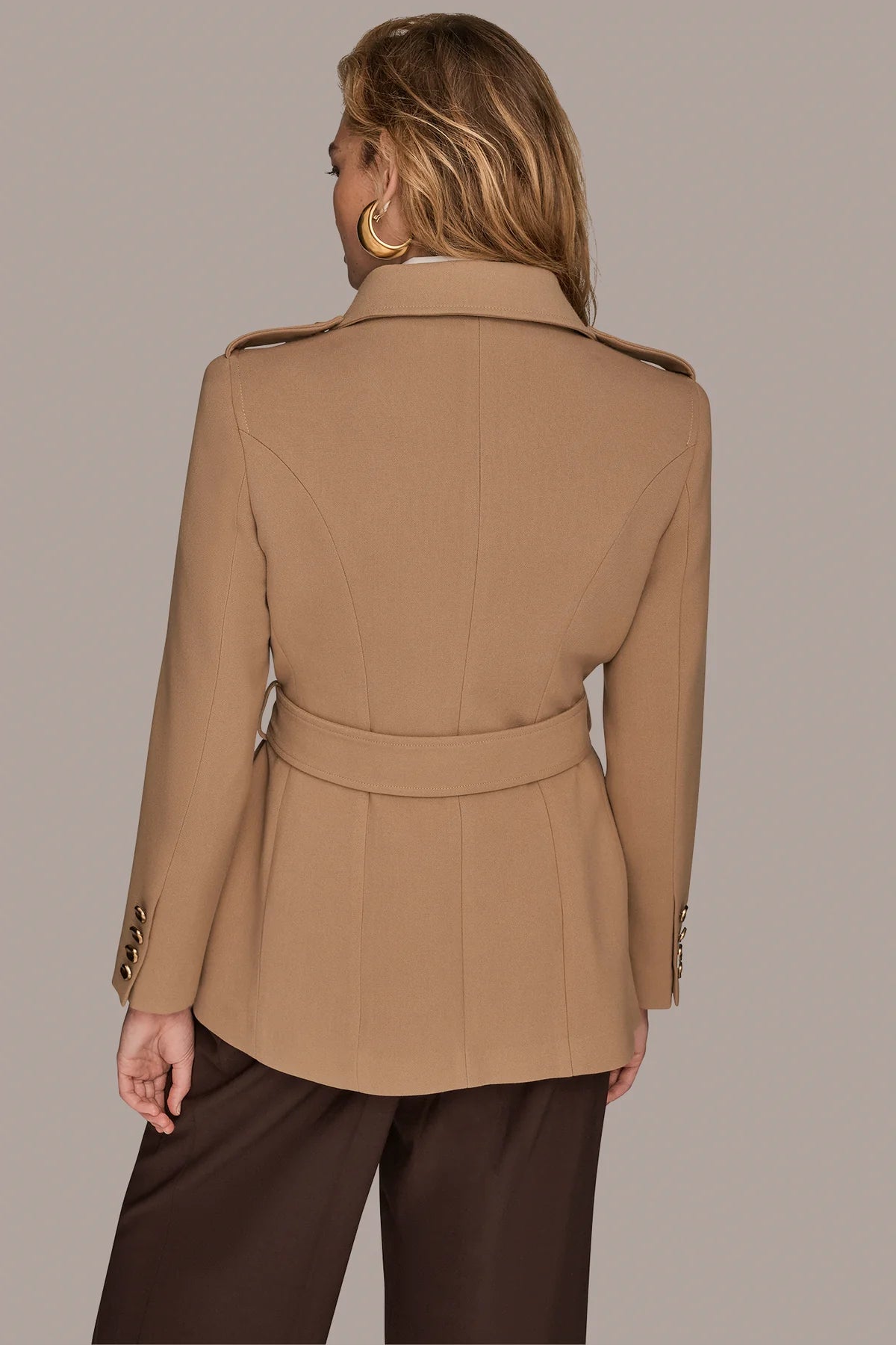 Belted Military Blazer