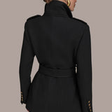 Belted Military Blazer
