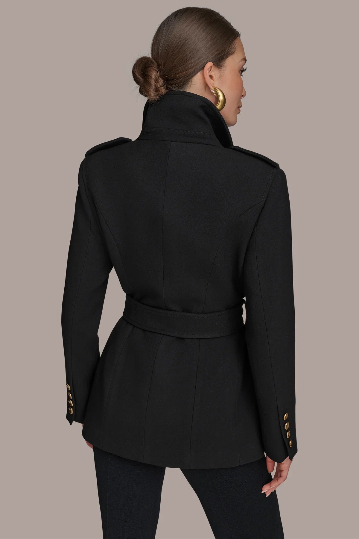 Belted Military Blazer