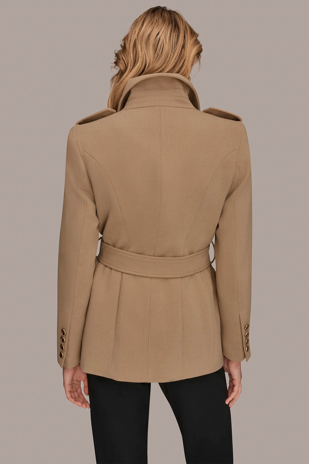 Belted Military Blazer