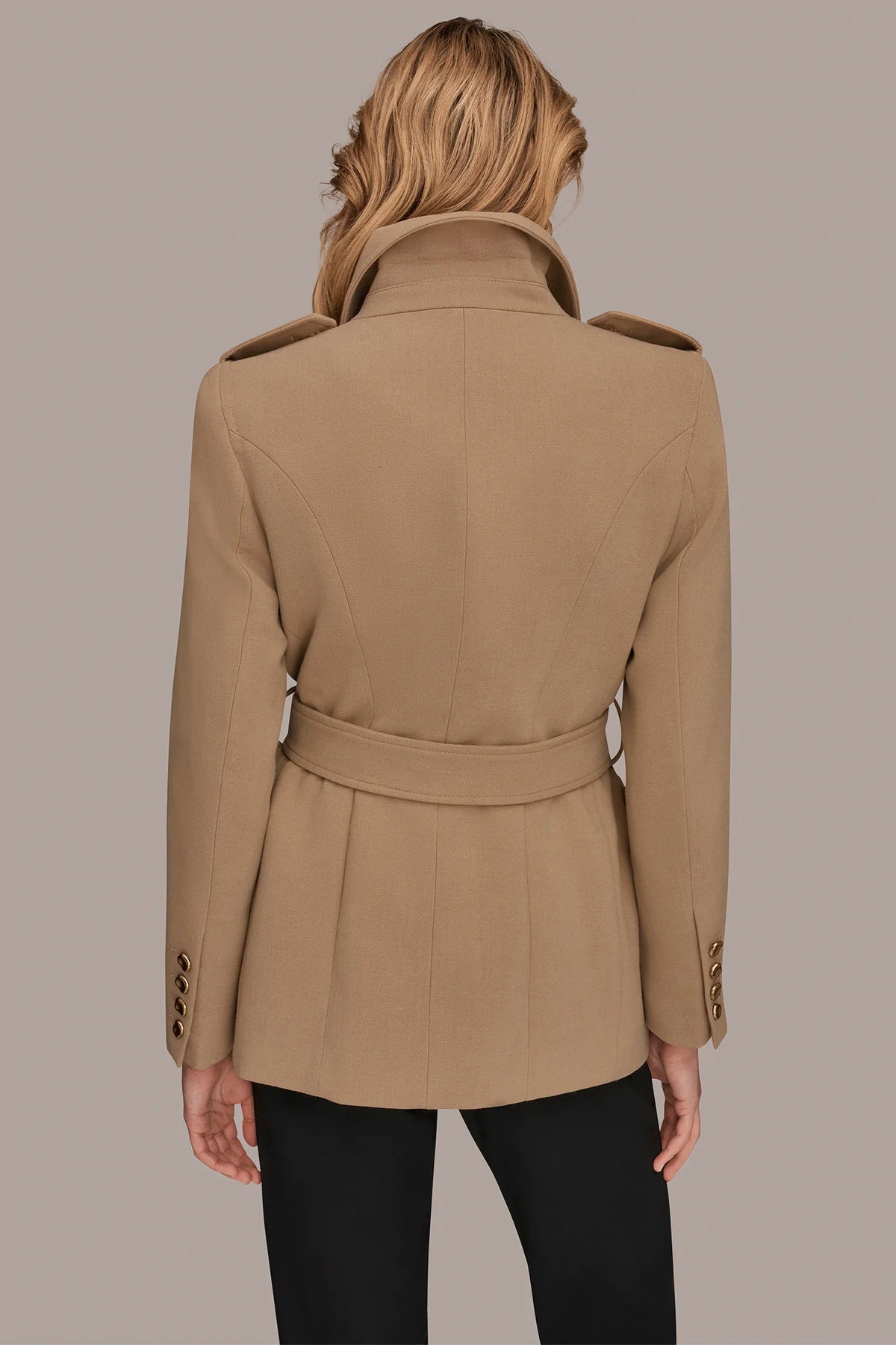 Belted Military Blazer