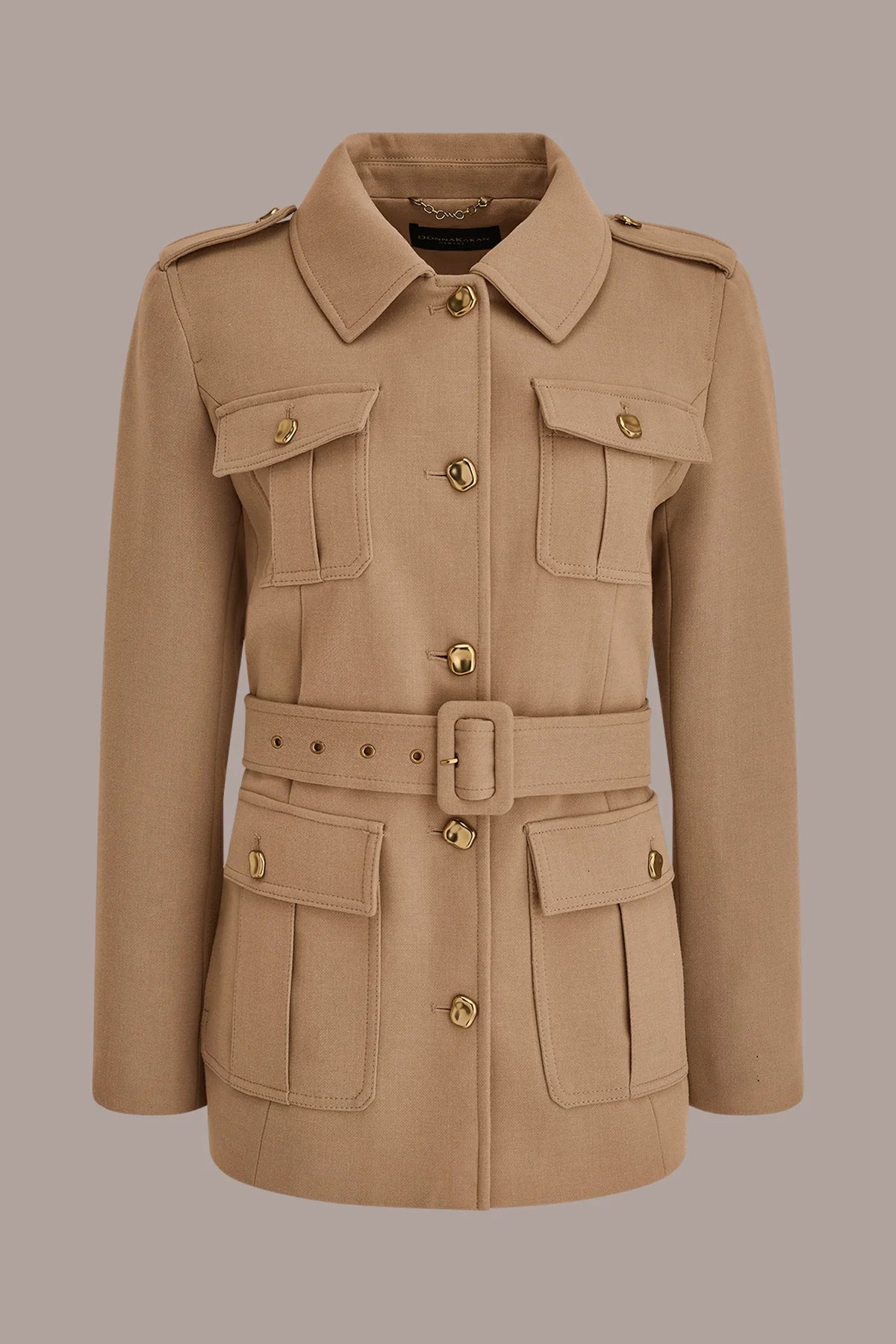 Belted Military Blazer