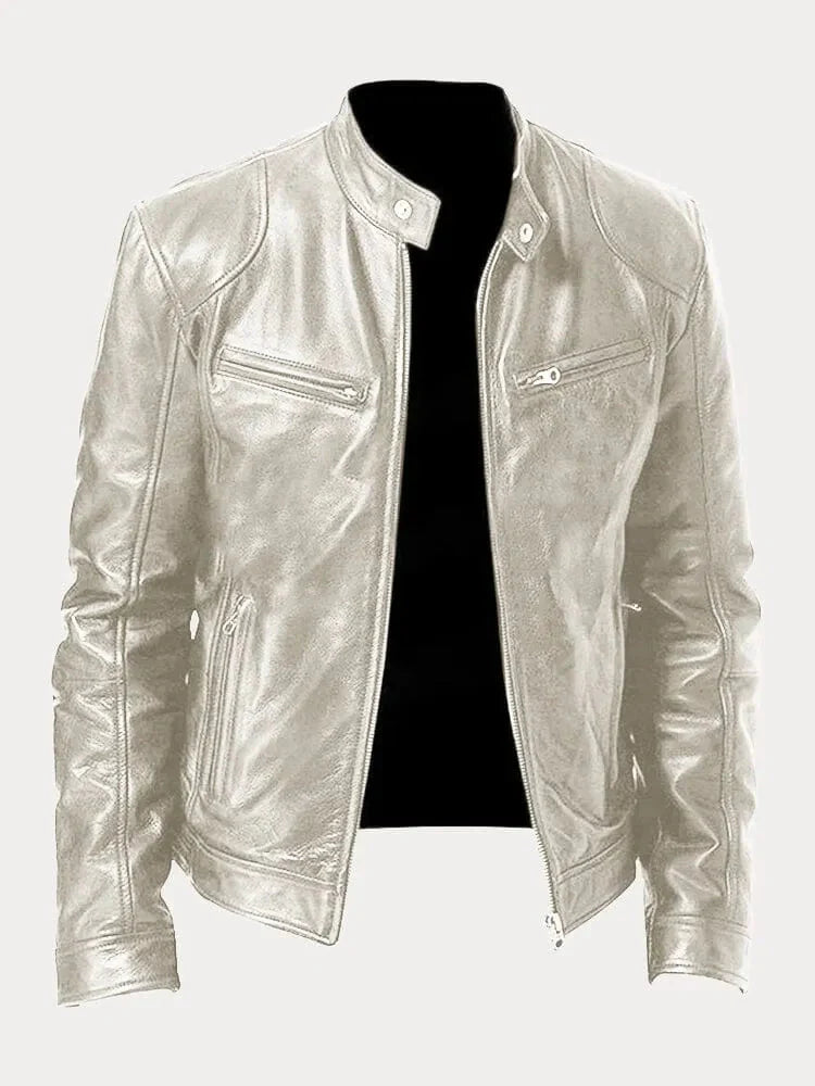 Casual Stand Collar Zip-Up Jacket