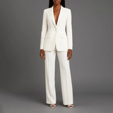 Blazer and Wide Leg Trouser Set