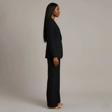 Blazer and Wide Leg Trouser Set