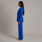 Blazer and Wide Leg Trouser Set