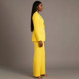 Blazer and Wide Leg Trouser Set