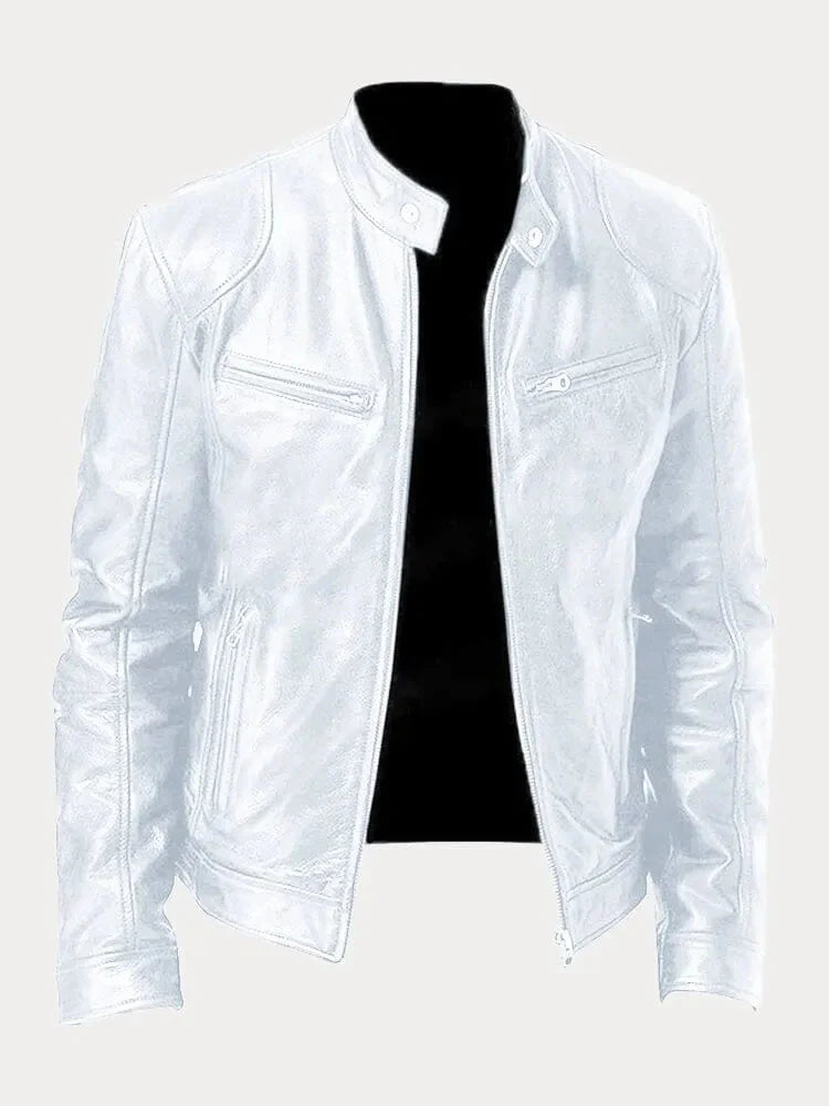 Casual Stand Collar Zip-Up Jacket