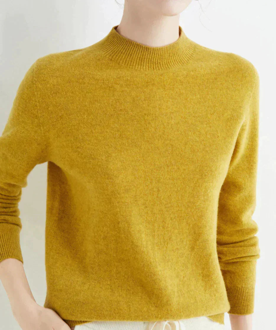 Mock Neck Knit Pullover