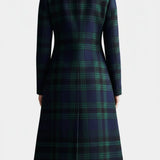 Women's Structured Plaid Coat