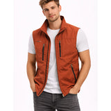 Men's Zip Up Stand Collar Gilet