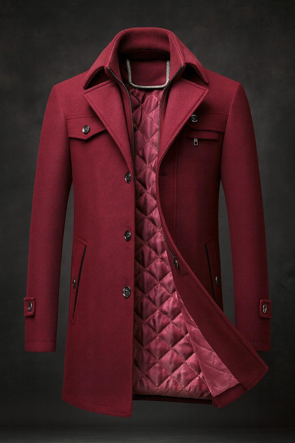 Double-Layer Collar Winter Coat