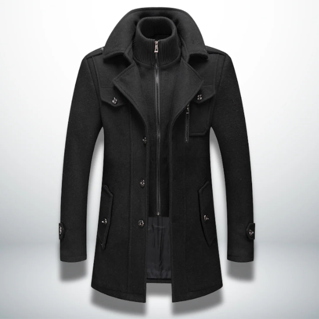 Slim Fit Layered Winter Coat