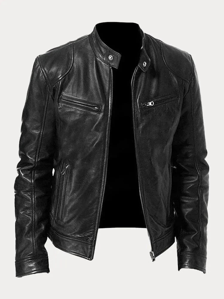 Casual Stand Collar Zip-Up Jacket