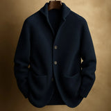 Men's Ribbed Button-Front Cardigan