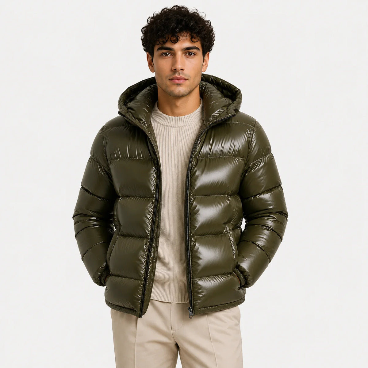 Men's Hooded Puffer Jacket