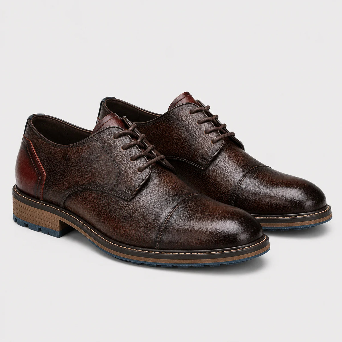 Men's Cap Toe Derby Shoes