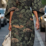 Women's Striped Midi Dress